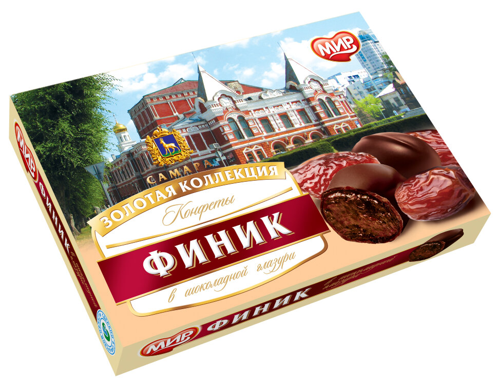  КФ МИР Финики в шоколадной глазури 160г  в Зеленодольске