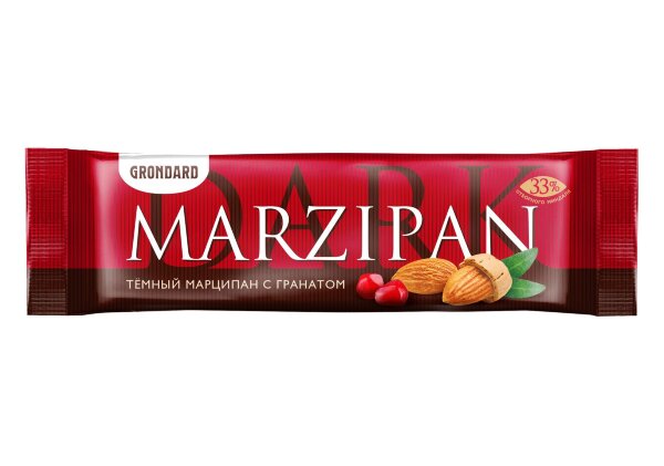 №1 TM Grondard     (10973) Батончики глазированные Марципановые ГРАНАТ, (24шт по 50г)       в Зеленодольске
